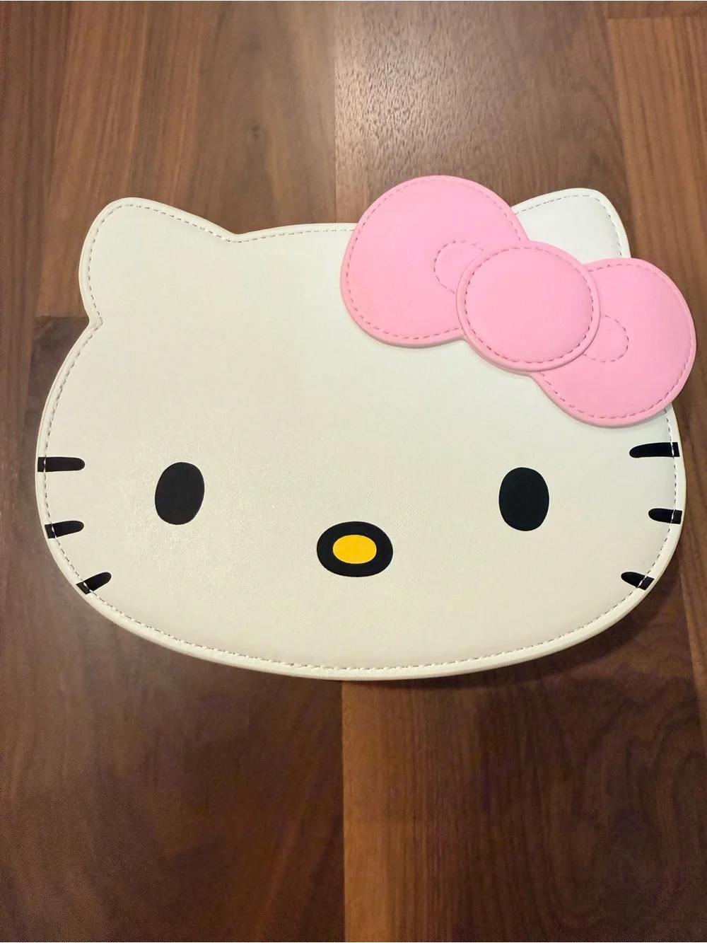 Stoney Clover Lane Hello Kitty White Cosmetic Pouch with Pink Bow